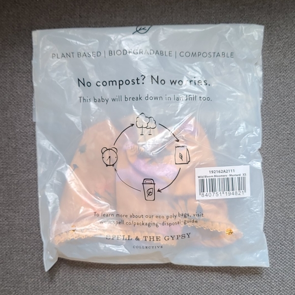 New spell designs wild bloom bloomer panty XS gold - Picture 13 of 16